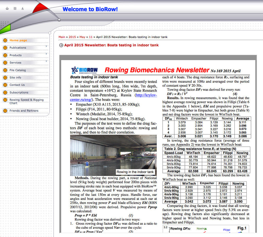 WinTech Medalist 1x shines in drag factor testing