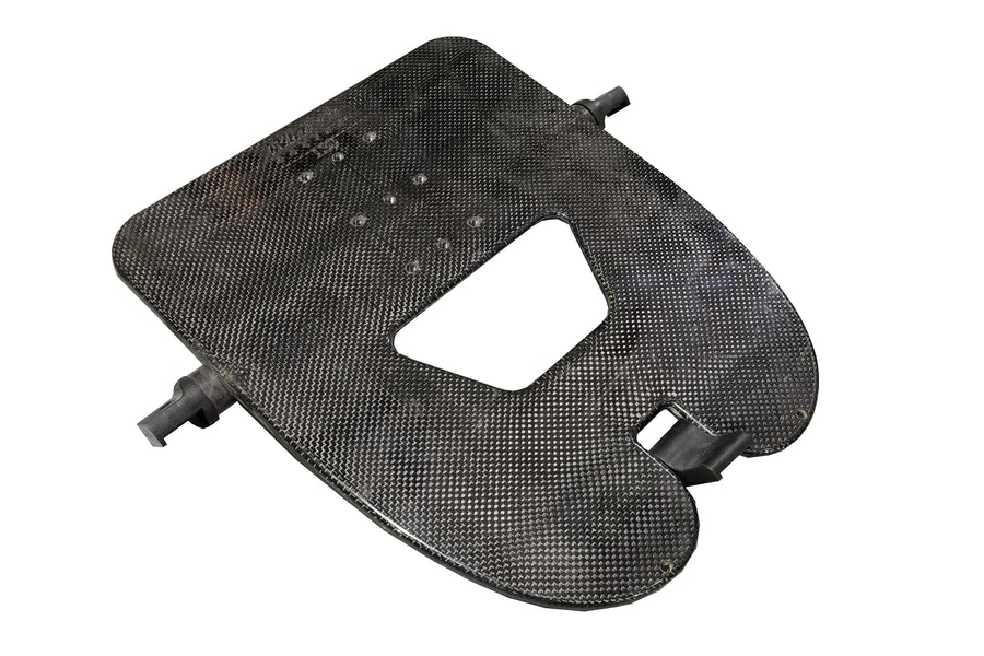 WinTech Foot Stretcher - Carbon, 3 Bolt Panel (2021 and Newer Boats)
