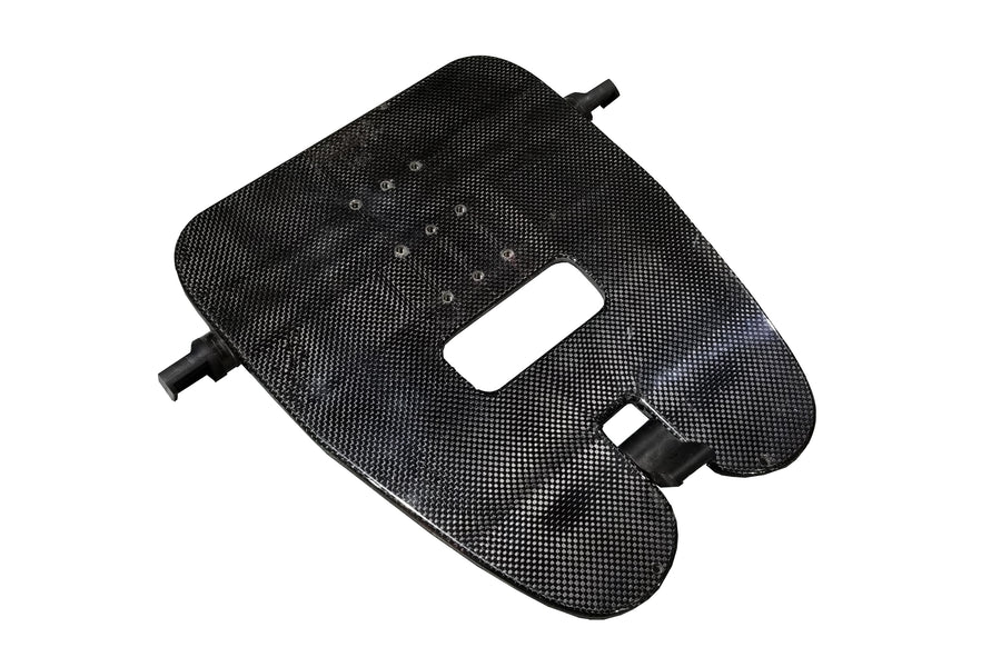 WinTech Foot Stretcher - Carbon, 3 Bolt Panel (2021 and Newer Boats)